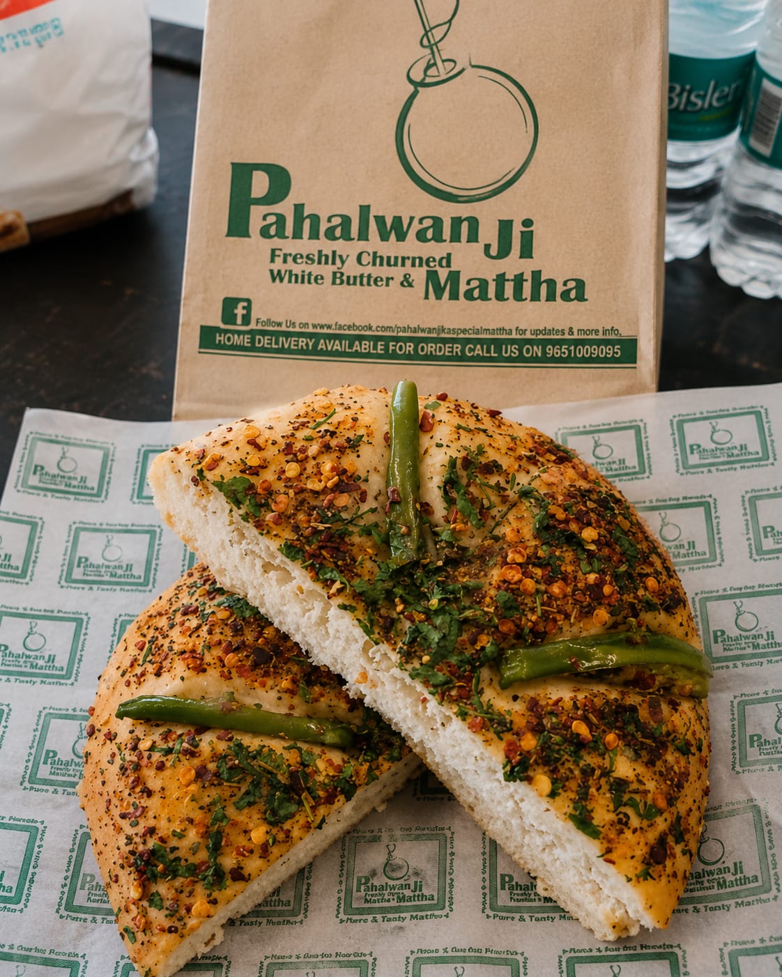 Pahalwan Ji breakfast spread illustration