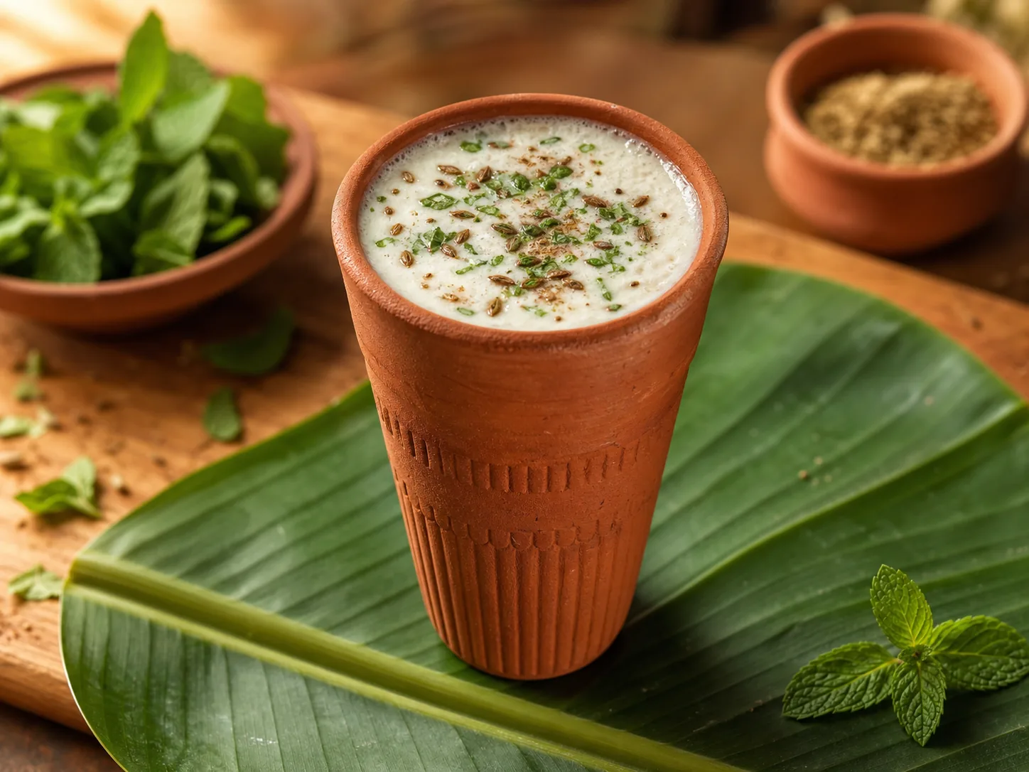 Classic mattha in clay kulhad